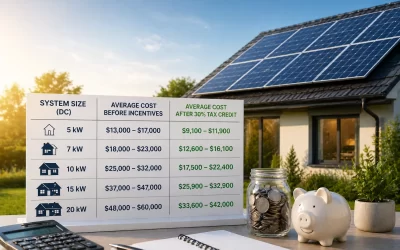 Average Solar Panel Cost by System Size (2026)