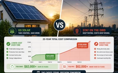 Solar vs. Staying on the Grid: A True 25-Year Cost Comparison