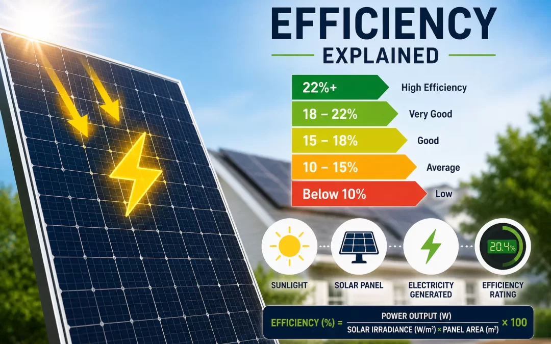 Solar Panel Efficiency Ratings Explained: What the Numbers Mean